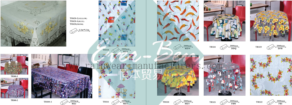 65China pvc table cover supplier